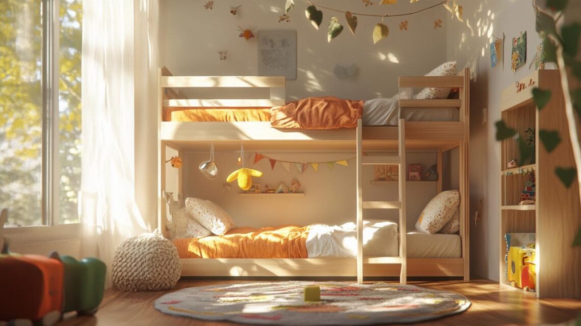 Transformez la chambre de votre enfant avec le lit superposé Perch en bouleau